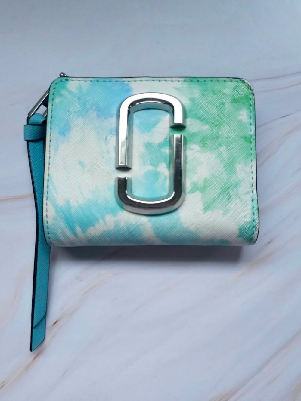 The Marc Jacobs Leather Tie Dye Snapshot Bifold  Compact Wallet
